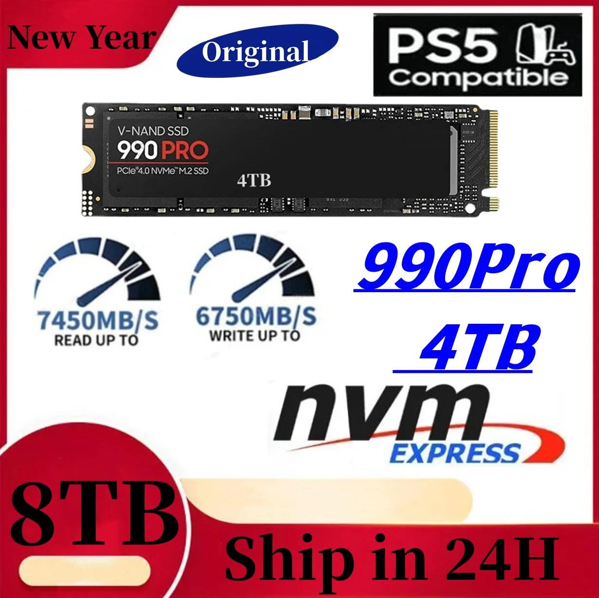 970 evo plus 980PRO 990 PRO M.2 SSD, 2TB 4TB 8TB NVME PCIE  ָ Ʈ ϵ ̺ ġ Ʈ ũž 990Pro,